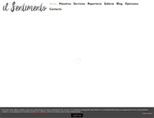 Tablet Screenshot of cuartetoilsentimento.com